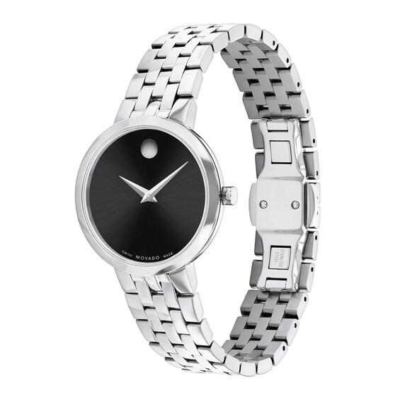 Ladies' Movado MuseumÂ® Classic Watch with Black Dial (Model: 0607813)