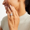 Thumbnail Image 2 of 1-7/8 CT. T.W. Marquise-Cut Lab-Grown Diamond Frame Split Shank Bridal Set in 14K White Gold (F/SI2)