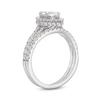 Thumbnail Image 2 of 1-7/8 CT. T.W. Marquise-Cut Lab-Created Diamond Frame Split Shank Bridal Set in 14K White Gold (F/SI2)