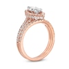 Thumbnail Image 3 of 1-7/8 CT. T.W. Marquise-Cut Lab-Grown Diamond Frame Split Shank Bridal Set in 14K Rose Gold (F/SI2)