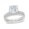 Thumbnail Image 1 of 4-3/8 CT. T.W. Lab-Grown Diamond Hidden Halo Bridal Set in 14K White Gold (I/SI2)
