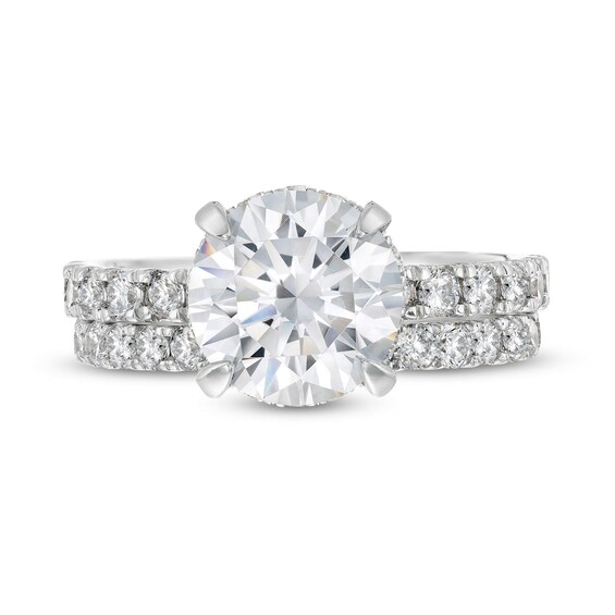 4-3/8 CT. T.w. Lab-Grown Diamond Hidden Halo Bridal Set in 14K Gold (I/Si2