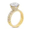 Thumbnail Image 3 of 4-3/8 CT. T.W. Lab-Grown Diamond Hidden Halo Bridal Set in 14K Gold (I/SI2)