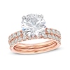 Thumbnail Image 1 of 4-3/8 CT. T.W. Lab-Grown Diamond Hidden Halo Bridal Set in 14K Rose Gold (I/SI2)