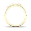 Thumbnail Image 4 of 1/6 CT. T.W. Diamond Edge White Kintsugi-Style Band in 10K Gold with Ceramic