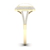 Thumbnail Image 3 of 1/3 CT. T.W. Diamond Edge Square White Kintsugi-Style Ring in 10K Gold with Ceramic