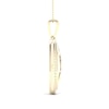 Thumbnail Image 3 of 1/5 CT. T.W. Diamond Edge Elongated Marquise White Kintsugi-Style Pendant in 10K Gold with Ceramic
