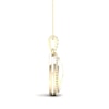 Thumbnail Image 3 of 1/6 CT. T.W. Diamond Edge Teardrop White Kintsugi-Style Pendant in 10K Gold with Ceramic