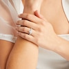 Thumbnail Image 2 of 1-1/3 CT. T.W. Oval Lab-Grown Diamond Frame Bridal Set in 14K White Gold (F/SI2)