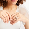 Thumbnail Image 2 of 1-1/3 CT. T.W. Oval Lab-Grown Diamond Frame Bridal Set in 14K Gold (F/SI2)
