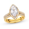 Thumbnail Image 1 of 2-1/4 CT. T.W. Marquise-Cut Lab-Grown Diamond Frame Bridal Set in 14K Gold (I/SI2)