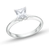 Thumbnail Image 1 of 1 CT. Princess-Cut Certified Lab-Grown Diamond Solitaire Engagement Ring in 14K White Gold (I/SI2)