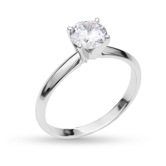 1 CT. Certified Lab-Grown Diamond Solitaire Engagement Ring in 14K White Gold (I/Si2)