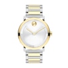 Thumbnail Image 1 of Men's Movado Bold® Evolution Two-Tone IP Watch with Textured Tonal Silver-Tone Dial (Model: 3601087)