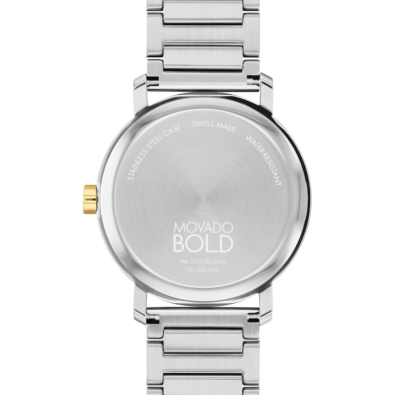 Main Image 3 of Men's Movado Bold® Evolution Two-Tone IP Watch with Textured Tonal Silver-Tone Dial (Model: 3601087)
