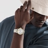 Thumbnail Image 5 of Men's Movado Bold® Evolution Two-Tone IP Watch with Textured Tonal Silver-Tone Dial (Model: 3601087)