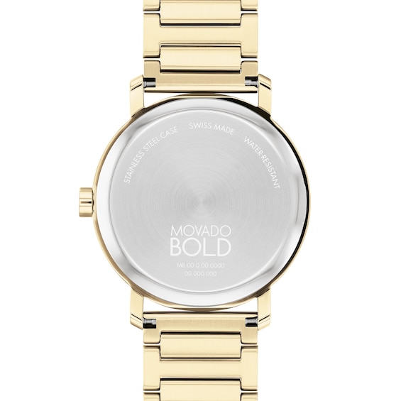 Men's Movado BoldÂ® Evolution Gold-Tone IP Watch with Textured Tonal Gold-Tone Dial (Model: 3601095)