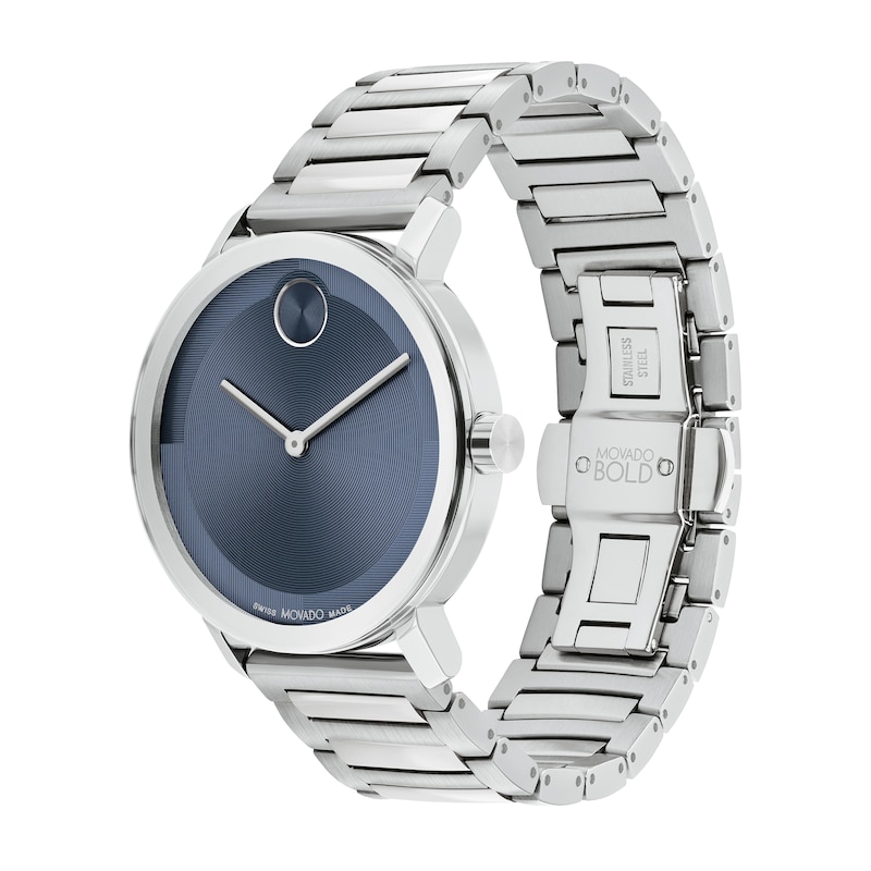 Watch Zales with Men\'s | 3601155) Movado Bold® Blue Textured Dial Tonal (Model: Evolution