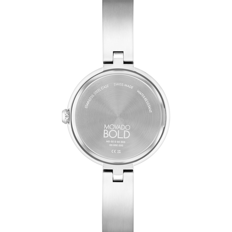 Main Image 3 of Ladies' Movado Bold® Evolution Bangle Watch with Crystal Accent Two-Tone Dial (Model: 3601160)