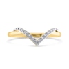 Thumbnail Image 1 of 1/10 CT. T.W. Diamond Overlay "V" Ring in 10K Gold