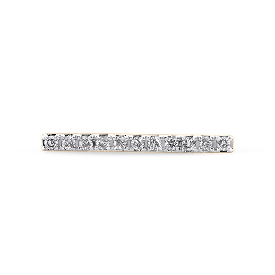 1/6 CT. T.w. Diamond Bar Ring in 10K Gold