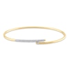 Thumbnail Image 1 of 1/4 CT. T.W. Diamond Bypass Wrap Bangle in 10K Gold