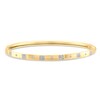 Thumbnail Image 1 of 1/4 CT. T.W. Quad Diamond Station Bangle in 10K Gold