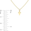 Thumbnail Image 4 of Mini Cross Necklace in 14K Gold