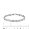 Thumbnail Image 4 of 5 CT. T.W. Baguette-Cut Lab-Grown Diamond Line Bracelet in 10K White Gold (I/I1)