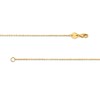 Thumbnail Image 2 of Diamond-Cut 1.2mm Cable Chain Necklace in Solid 14K Gold - 18"