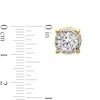 Thumbnail Image 2 of 1 CT. T.W. Diamond Gallery Frame Stud Earrings in 14K Gold (J/I3)