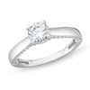 Thumbnail Image 1 of 1 CT. T.W. Diamond Edge Engagement Ring in 10K White Gold (I/I3)