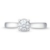 Thumbnail Image 4 of 1 CT. T.W. Diamond Edge Engagement Ring in 10K White Gold (I/I3)