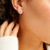 Thumbnail Image 2 of 1-1/2 CT. T.W. Certified Lab-Grown Diamond Solitaire Stud Earrings in 14K White Gold (I/SI2)