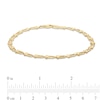 Thumbnail Image 4 of Stirrup Link Bracelet in Hollow 10K Gold - 7.5&quot;