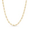 Thumbnail Image 1 of Stirrup Link Necklace in Hollow 10K Gold - 18"