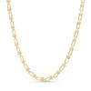 Thumbnail Image 0 of Stirrup Link Necklace in Hollow 10K Gold - 18"