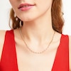 Thumbnail Image 2 of Stirrup Link Necklace in Hollow 10K Gold - 18"