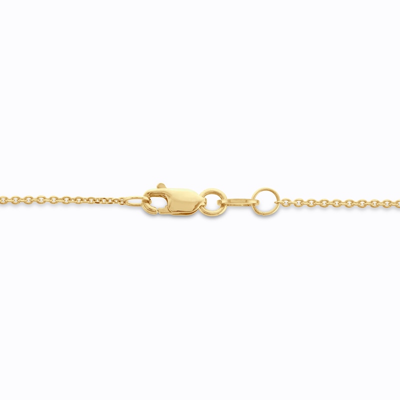 Main Image 4 of 1/10 CT. T.W. Diamond Interlocking Circles Necklace in 10K Gold