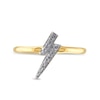 Thumbnail Image 3 of 1/6 CT. T.W. Diamond Lightning Bolt Ring in 10K Gold