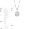 Thumbnail Image 3 of 1/5 CT. T.W. Diamond Miracle Frame Pendant and Stud Earrings Set in Sterling Silver