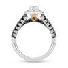 Thumbnail Image 3 of Enchanted Disney Villains Evil Queen 1 CT. T.W. Diamond Teardrop Frame Engagement Ring in 14K White Gold
