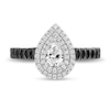 Thumbnail Image 4 of Enchanted Disney Villains Evil Queen 1 CT. T.W. Diamond Teardrop Frame Engagement Ring in 14K White Gold