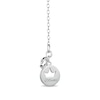 Thumbnail Image 2 of Enchanted Disney Moana Blue Topaz and 1/8 CT. T.W. Diamond Stingray with Wave Circle Pendant in Sterling Silver