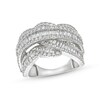 Thumbnail Image 1 of 3 CT. T.W. Lab-Grown Diamond Woven Orbit Ring in 10K White Gold