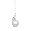 Thumbnail Image 2 of Enchanted Disney Pocahontas Smoky Quartz and 1/10 CT. T.W. Diamond Compass Pendant in Sterling Silver and 10K Gold