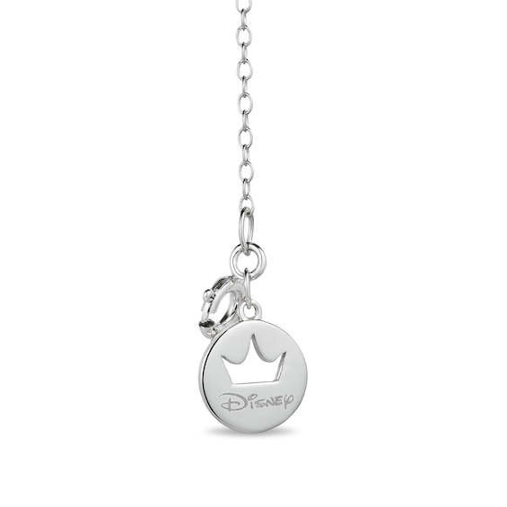 Enchanted Disney Pocahontas Smoky Quartz and 1/10 CT. T.w. Diamond Compass Pendant in Sterling Silver and 10K Gold
