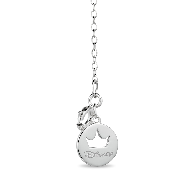 Main Image 2 of Enchanted Disney Pocahontas Smoky Quartz and 1/10 CT. T.W. Diamond Compass Pendant in Sterling Silver and 10K Gold