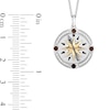 Thumbnail Image 3 of Enchanted Disney Pocahontas Smoky Quartz and 1/10 CT. T.W. Diamond Compass Pendant in Sterling Silver and 10K Gold