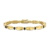 Thumbnail Image 1 of Eternally Bonded Marquise-Cut Blue Sapphire Station Cinch Line Bracelet in 10K Gold - 7.25&quot;